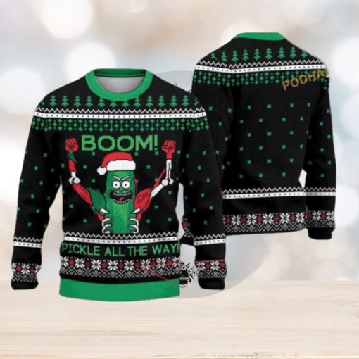 Rick And Morty Pickle Ugly Christmas Sweater, Cute Ugly Christmas Sweater