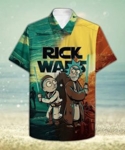 Rick & Morty Star Wars Hawaiian Shirt And Short