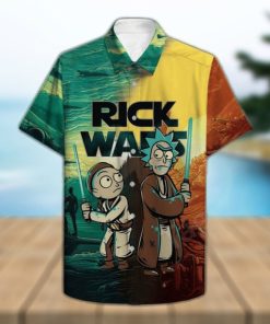 Rick & Morty Star Wars Hawaiian Shirt And Short