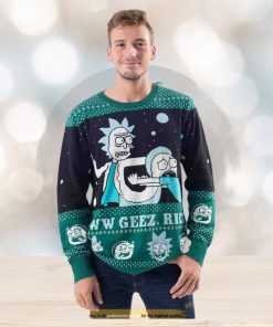 Rick and Morty Alien Aww Geez Rick Sweater, Funny Sweater