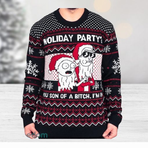 Rick and Morty Son Christmas Northern Knitted 3D Sweater For Thanksgiving