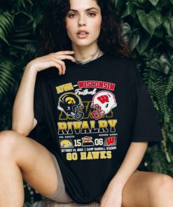 Rivalry Iowa Hawkeyes 15 06 Wisconsin Badgers go Hawks October 14 2023 shirt