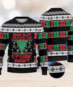 Rockin Around The Upside Down Ugly Christmas 3D Sweater, Friends Christmas Sweater