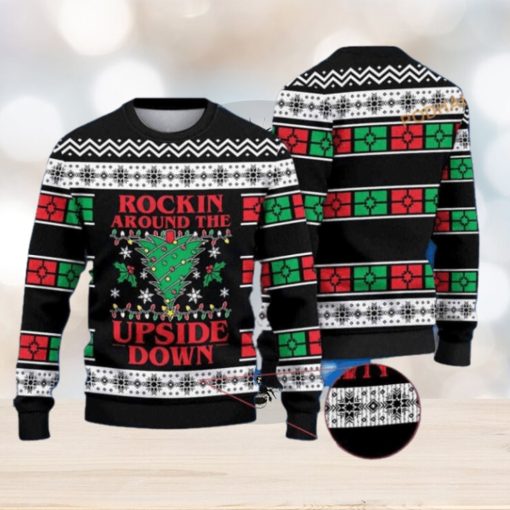 Rockin Around The Upside Down Ugly Christmas 3D Sweater, Friends Christmas Sweater