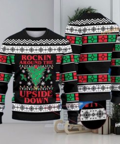 Rockin Around The Upside Down Ugly Christmas 3D Sweater, Friends Christmas Sweater