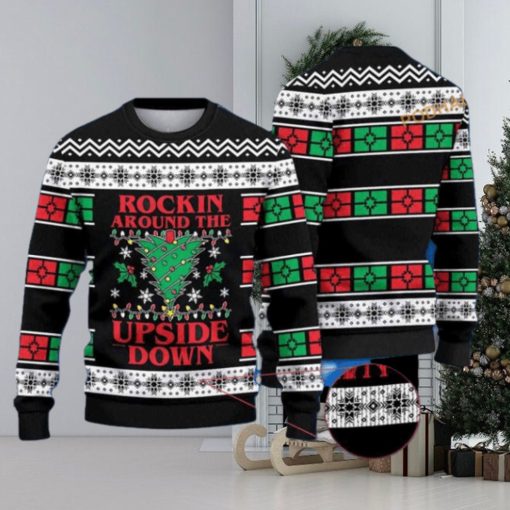 Rockin Around The Upside Down Ugly Christmas 3D Sweater, Friends Christmas Sweater