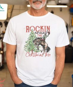 Rocking Around The Christmas Tree Christmas Cowboy Horse Essential Shirt, hoodie, sweater, long sleeve and tank top Rocking Around The Christmas Tree Christmas Cowboy Horse Essential Shirt