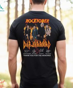 Rocktober Def Leppard Thank You For The Memories Unisex T Shirt