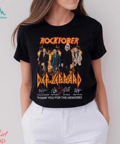 Rocktober Def Leppard Thank You For The Memories Unisex T Shirt