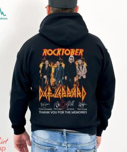 Rocktober Def Leppard Thank You For The Memories Unisex T Shirt