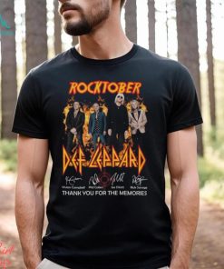 Rocktober Def Leppard Thank You For The Memories Unisex T Shirt