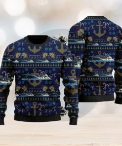 Royal New Zealand Navy HMNZS Aotearoa A11 Ugly Christmas Sweater Christmas Holiday Gift