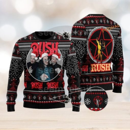 Rush Band Unisex Ugly 3D Sweater, Friends Christmas Sweater