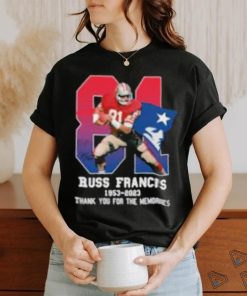 Russ Francis 1953 2023 Patriots Thank You For The Memories T Shirt