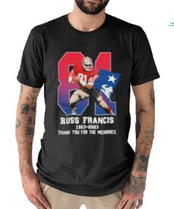 Russ Francis 1953 2023 Patriots Thank You For The Memories T Shirt