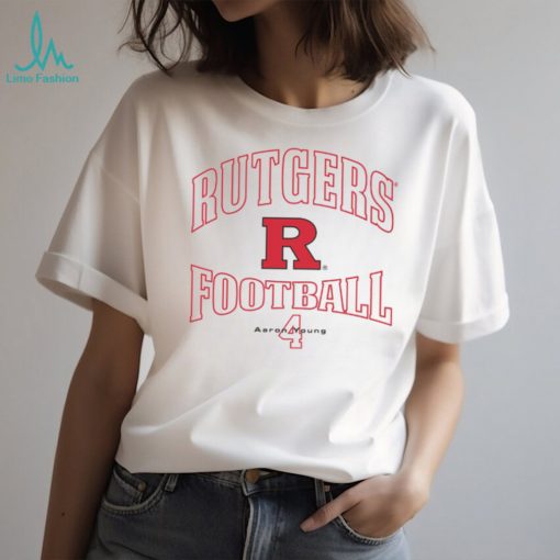 Rutgers NCAA Football Aaron Young T Shirt
