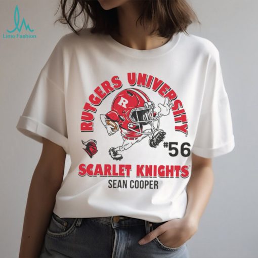 Rutgers NCAA Football Sean Cooper Fashion Shersey Shirt