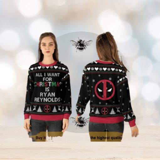 Ryan Reynolds Deadpool Ugly Christmas Sweater, Friends Christmas Sweater