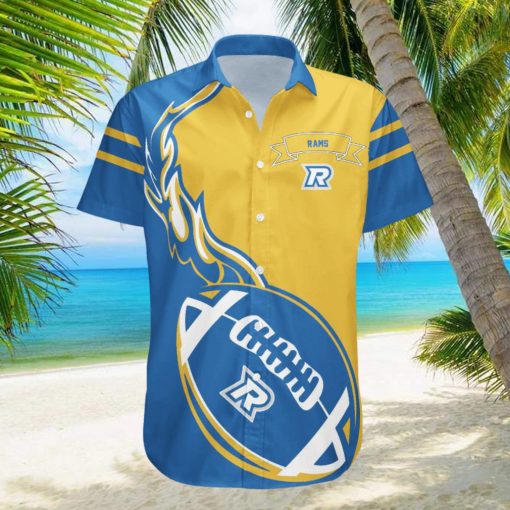 Ryerson Rams Hawaii Shirt Flame Ball