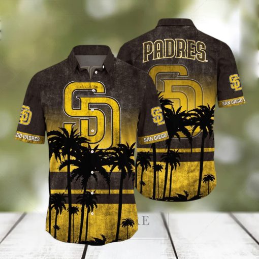 San Diego Padres MLB Logo Coconut Tropical Hawaiian Shirt Beach Gift For Fans