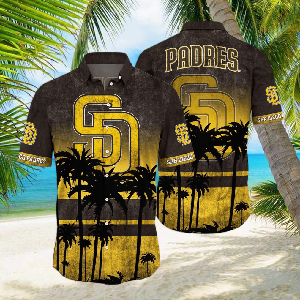 San Diego Padres MLB Logo Coconut Tropical Hawaiian Shirt Beach
