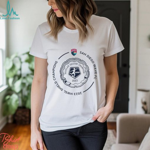 San Diego Wave Fc 2023 Shield Champs Circle Shirt