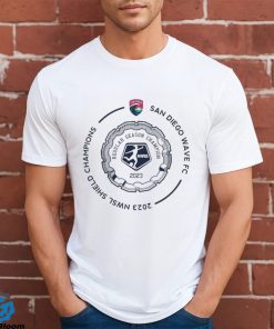 San Diego Wave Fc 2023 Shield Champs Circle Shirt