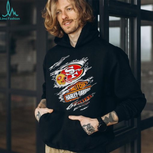 San Francisco 49ers Harley Davidson scratch shirt