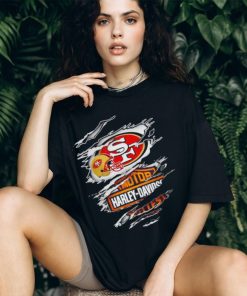 San Francisco 49ers Harley Davidson scratch shirt
