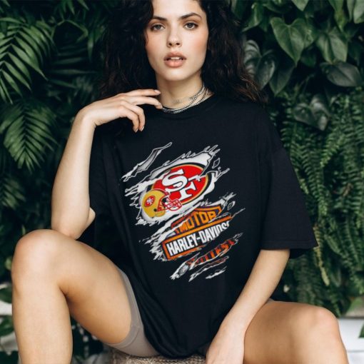 San Francisco 49ers Harley Davidson scratch shirt