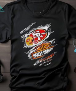 San Francisco 49ers Harley Davidson scratch shirt