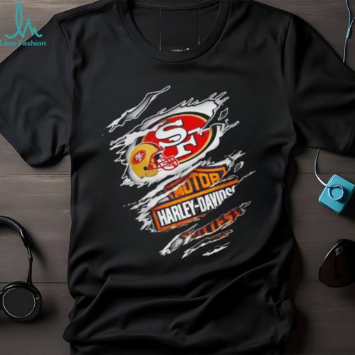 San Francisco 49ers Harley Davidson scratch shirt