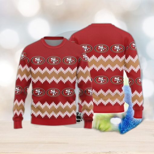 San Francisco 49ers Logo Knitted Pattern Ugly Christmas Sweater