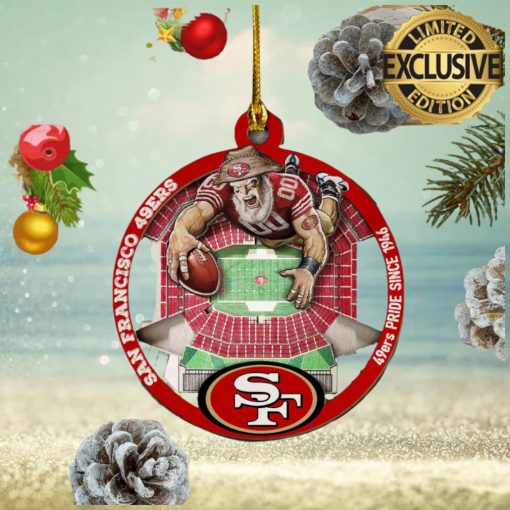 San Francisco 49ers Mascot NFL 2023 Gifts Christmas Decorations Ornament