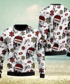 San Francisco 49ers NFL Football Team Santa Skulls Ugly Christmas Sweater