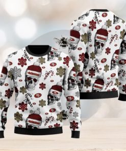 San Francisco 49ers NFL Football Team Santa Skulls Ugly Christmas Sweater