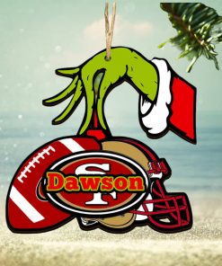 San Francisco 49ers NFL Grinch Personalized Ornament SP121023124ID03