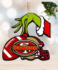 San Francisco 49ers NFL Grinch Personalized Ornament SP121023124ID03