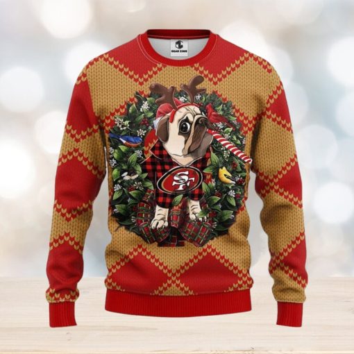 San Francisco 49ers Pub Dog Xmas Ugly Christmas Sweater Best Christmas Gift Ideas