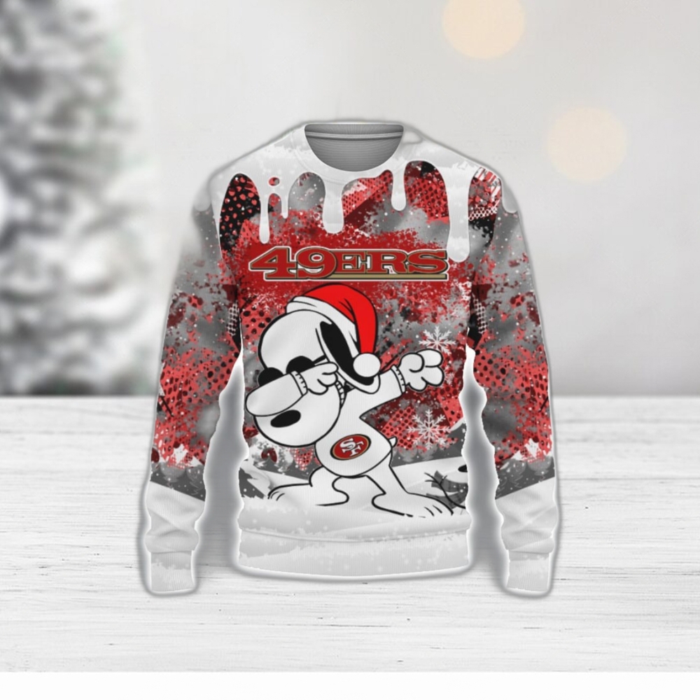 Cute Snoopy Sweater, San Francisco 49ers Snoopy Dog Christmas Ugly Sweater  Best Gift For Family - Family Gift Ideas That Everyone Will Enjoy