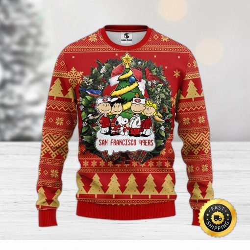 San Francisco 49ers Snoopy Dog Christmas Ugly Sweater