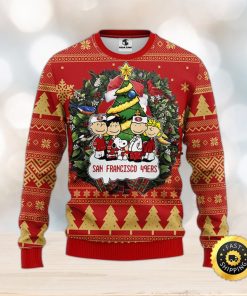 San Francisco 49ers Snoopy Dog Christmas Ugly Sweater