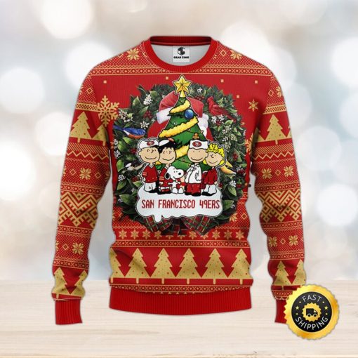 San Francisco 49ers Snoopy Dog Christmas Ugly Sweater