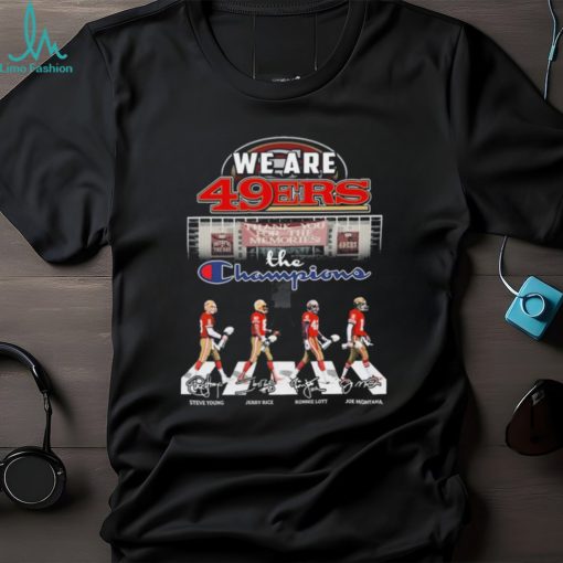 San Francisco 49ers We Are The Champions Abbey Road Signatures Shirt