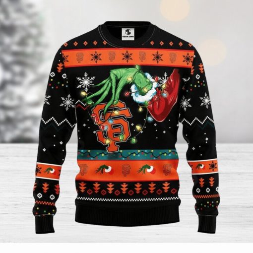 San Francisco Giants Grinch Christmas Ugly Sweater Christmas Gift For Fans Party Hoiliday Gift