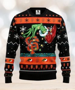 San Francisco Giants Grinch Christmas Ugly Sweater Christmas Gift For Fans Party Hoiliday Gift