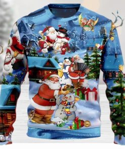 Santa And Snowman Best Friends Ugly Christmas Sweater Nice Gift For Everyone