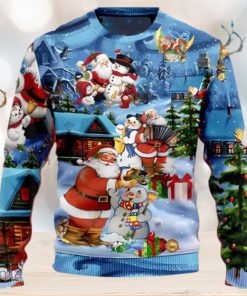 Santa And Snowman Best Friends Ugly Christmas Sweater Nice Gift For Everyone