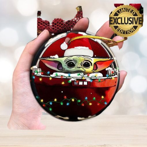 Santa Baby Yoda Christmas Lights Ship 2023 Holiday Gifts Christmas Decorations Ornament