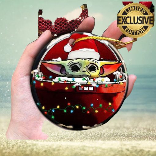 Santa Baby Yoda Christmas Lights Ship 2023 Holiday Gifts Christmas Decorations Ornament